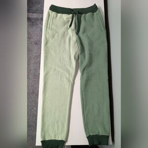 Good Mythical Morning Two-Tone Green Jogger Sweatpants with Side Text NWOT